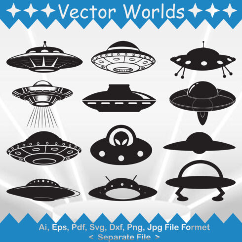 UFO SVG Vector Design cover image.