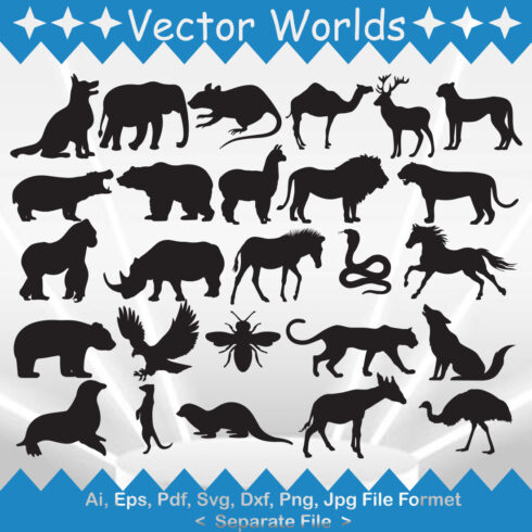 Zoo animal SVG Vector Design cover image.