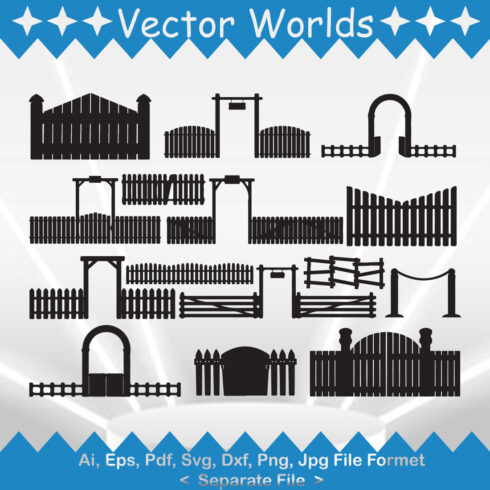 Ranch Gate SVG Vector Design cover image.