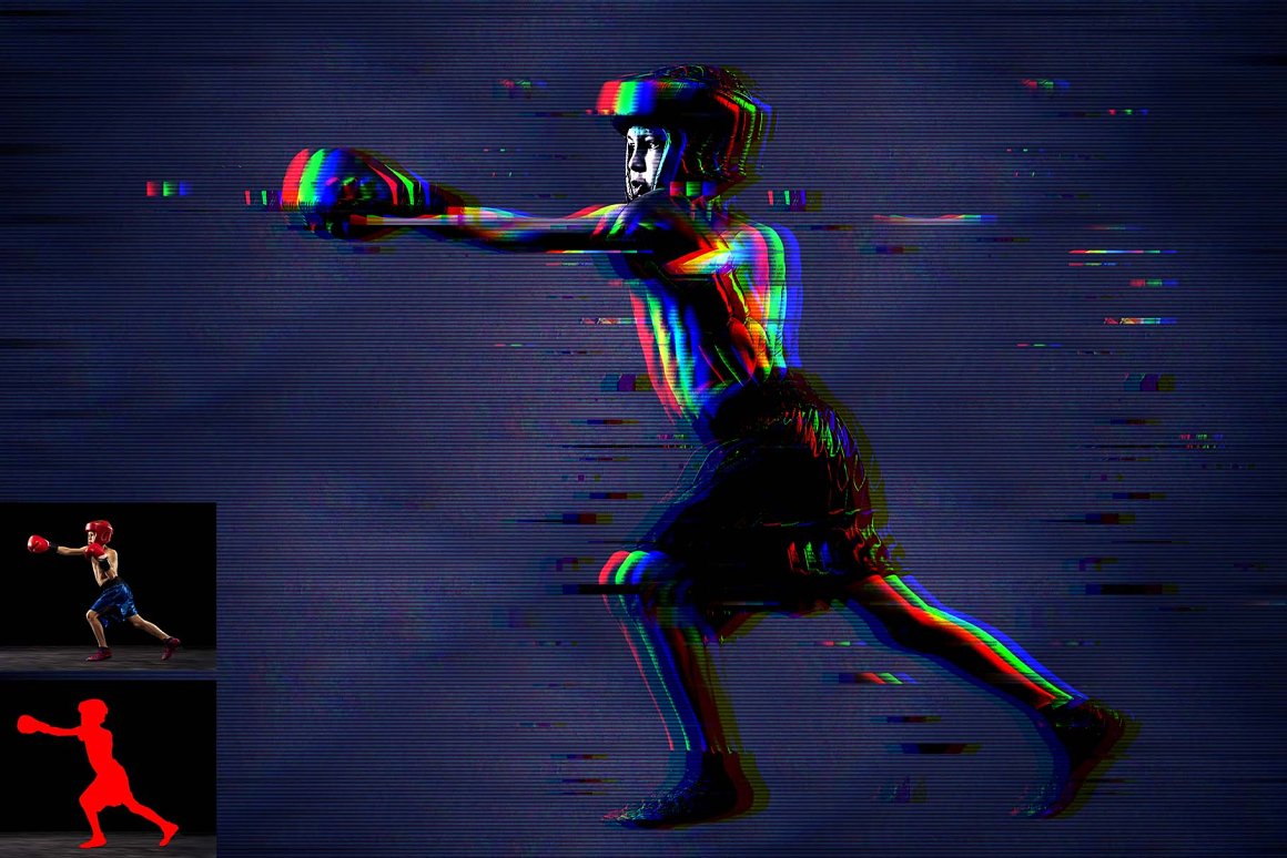 glitch photoshop action 03 608