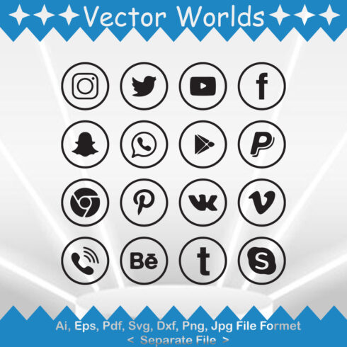 Social media SVG Vector Design cover image.