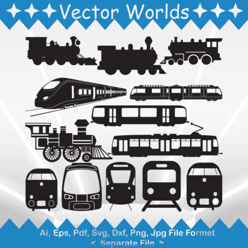 Train SVG Vector Design cover image.