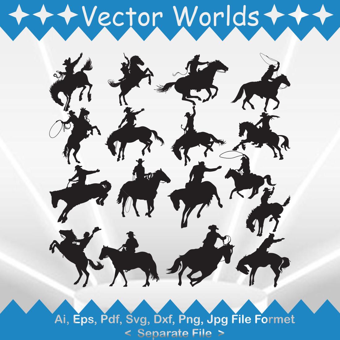 Rodeo SVG Vector Design preview image.