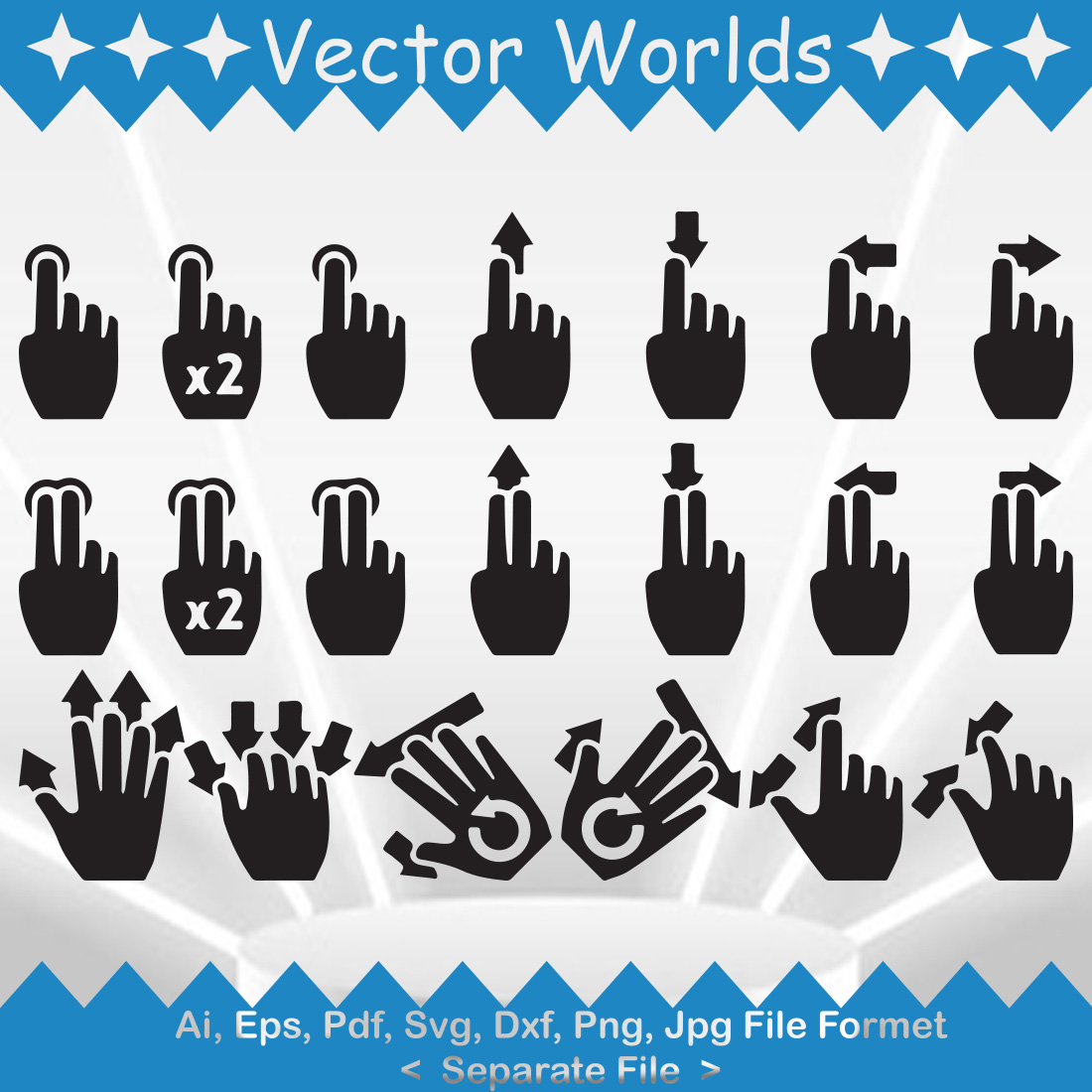 Touch Screen SVG Vector Design preview image.