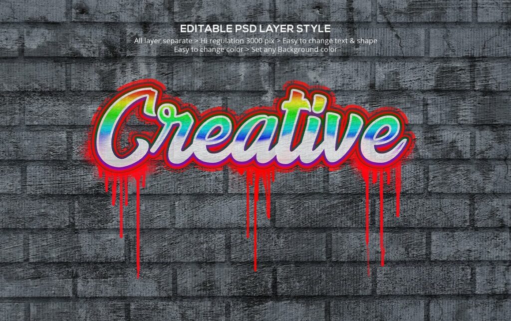Graffiti Text Effect MasterBundles