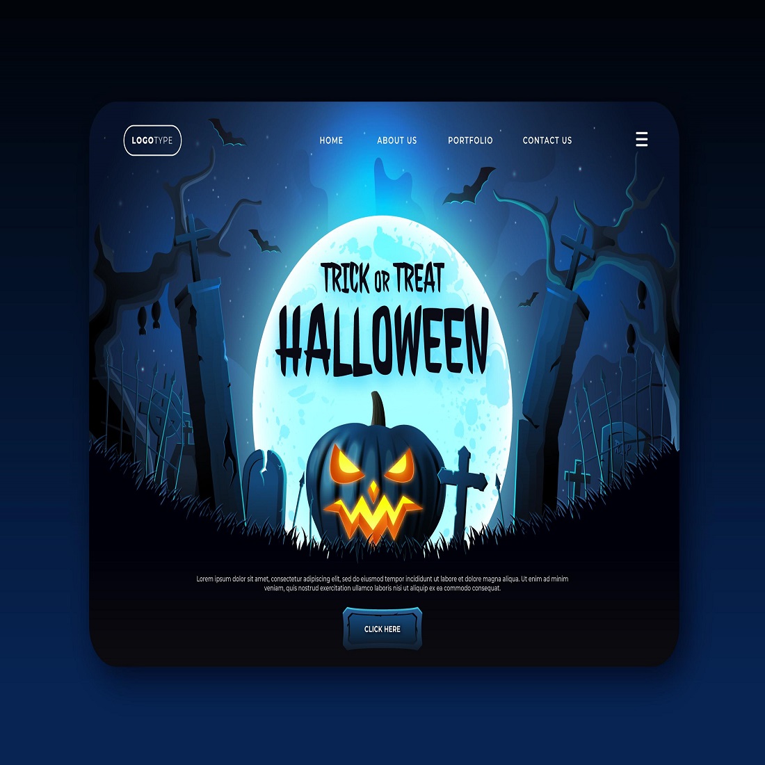 Halloween Landing Page