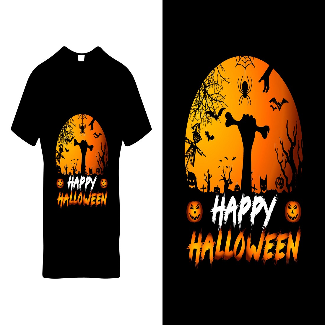 happy halloween quote t shirt template design 127
