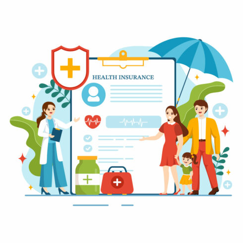 16 Health Insurance Illustration cover image.