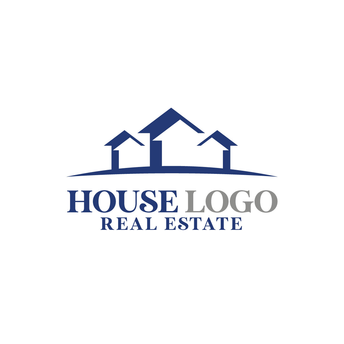 Real Estate & House Logo design preview image.