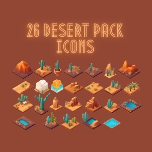 26 DESERT PACK ICONS - TEXAS cover image.