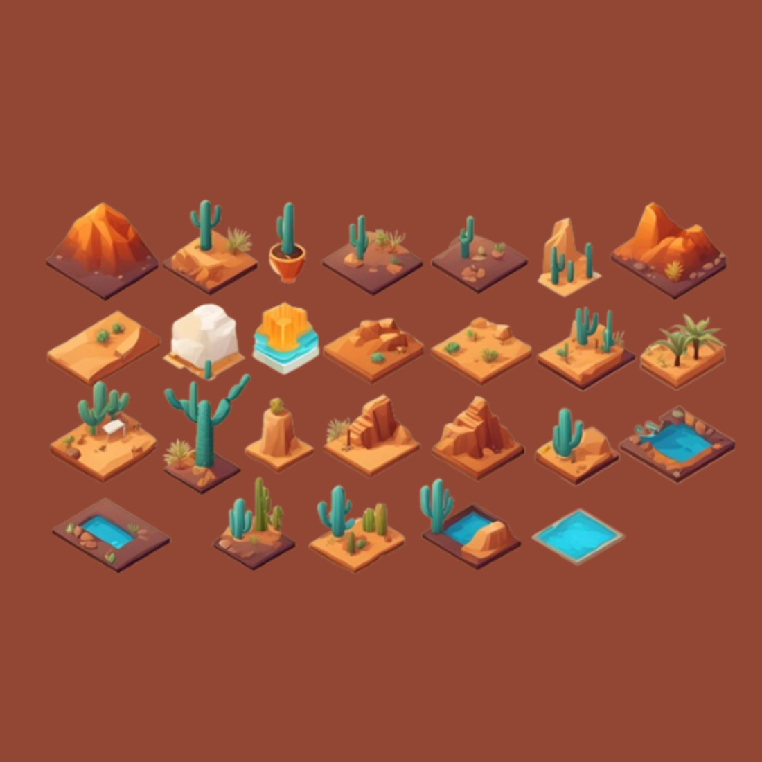 26 DESERT PACK ICONS - TEXAS preview image.