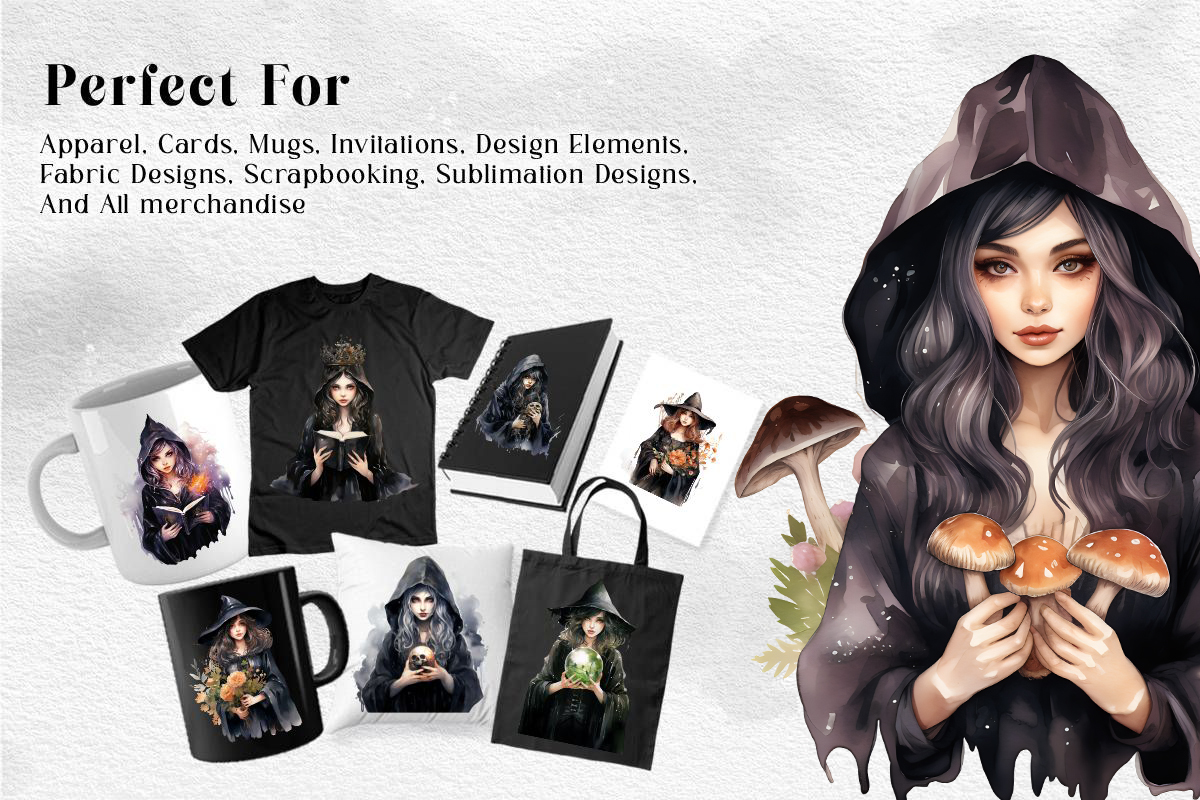 Vector file T shirt design fantasy women with owl. - MasterBundles