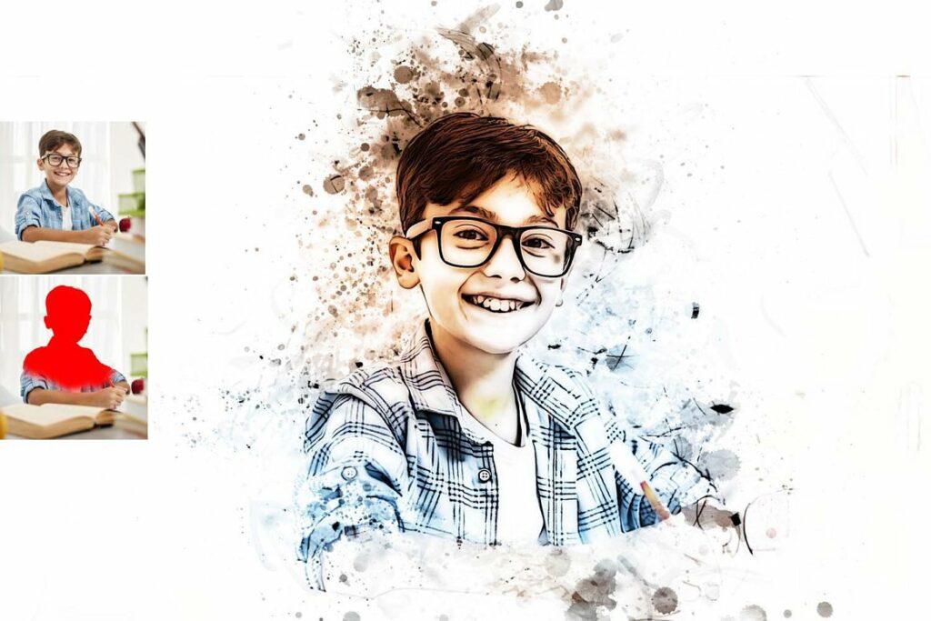 Ink Liquid Effect Photoshop Action - MasterBundles