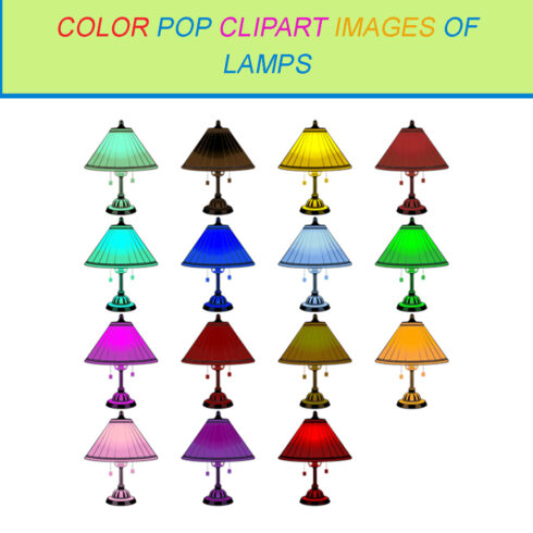 15 COLOR POP CLIPART IMAGES OF LAMPS cover image.