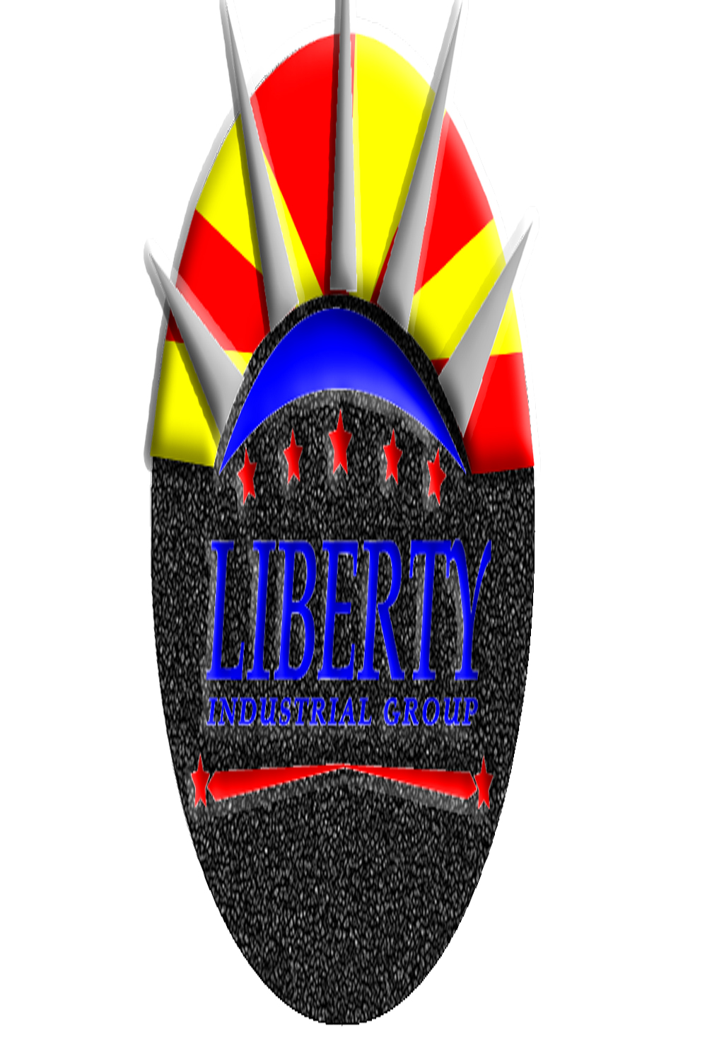 3D Industrial Emblem - Logo pinterest preview image.