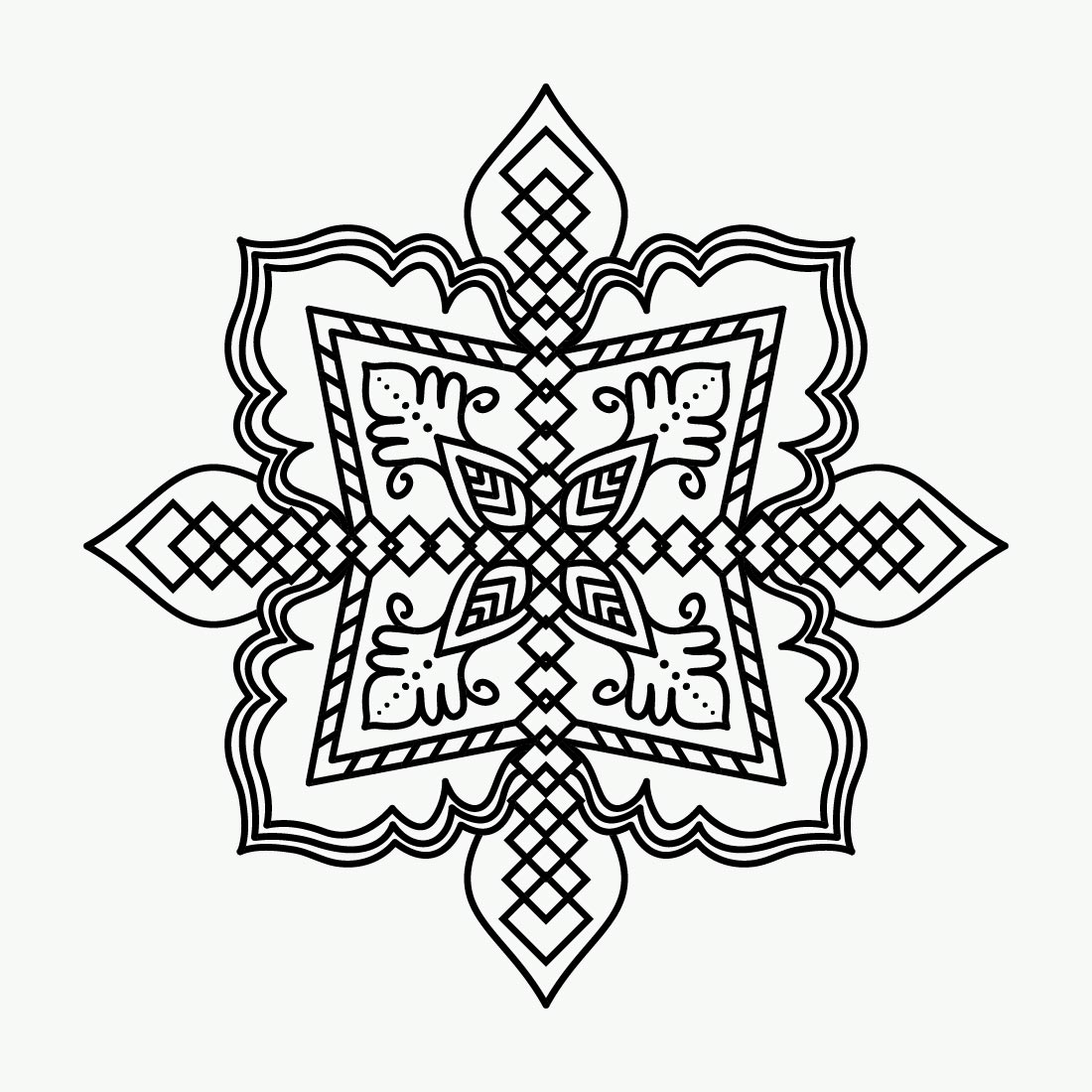 Mandala ethnic decorative Circle Colorinng Book cover image.