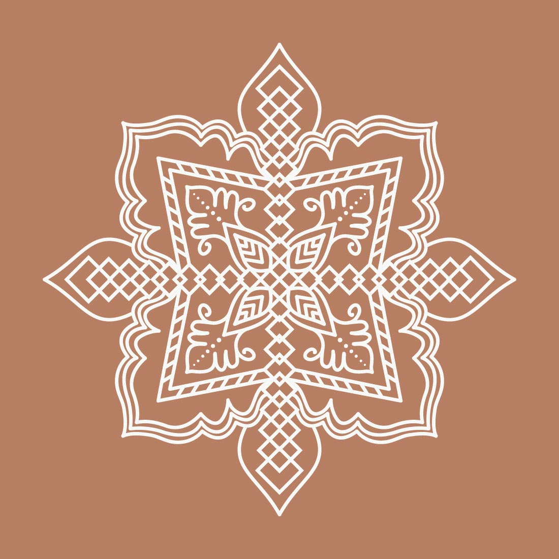 Mandala ethnic decorative Circle Colorinng Book preview image.