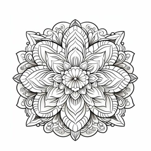 Mandala coloring pages - MasterBundles