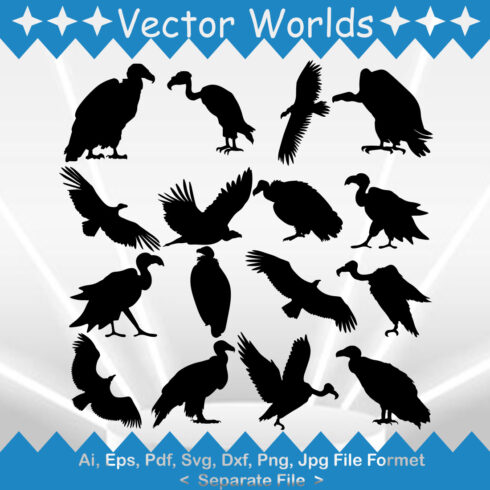 Vulture SVG Vector Design cover image.