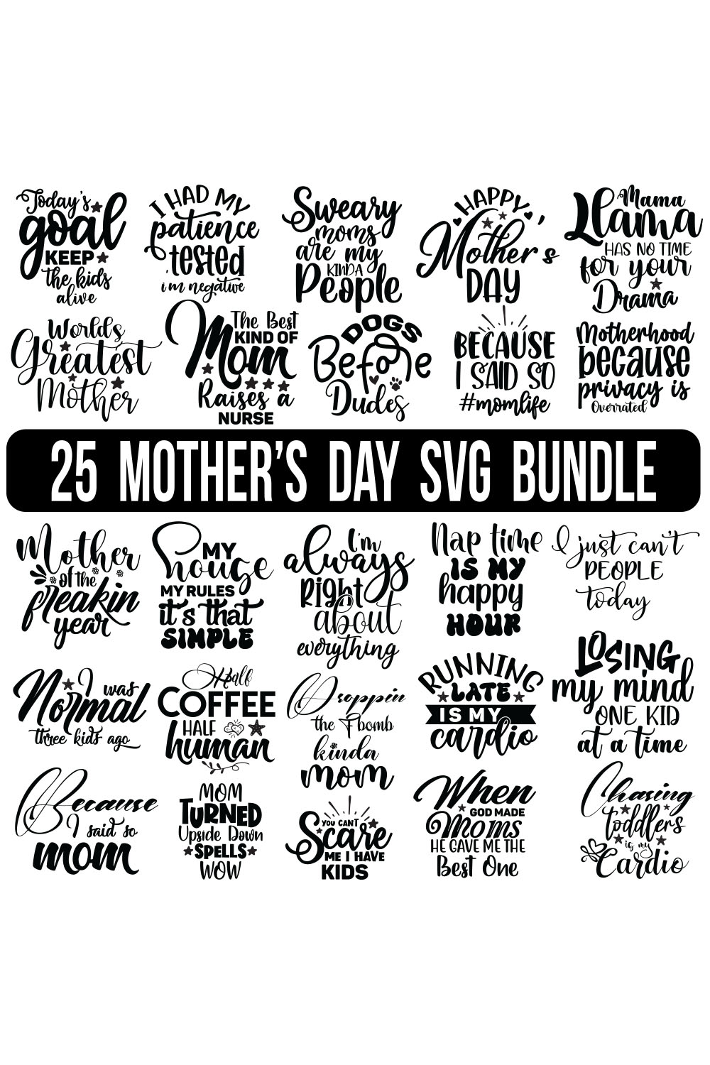 Women's Day SVG Bundle, Women's Day SVG designs, Girl power designs, SVG files, Digital downloads, Mom Bundle SVG, Mother's Day Svg, pinterest preview image.