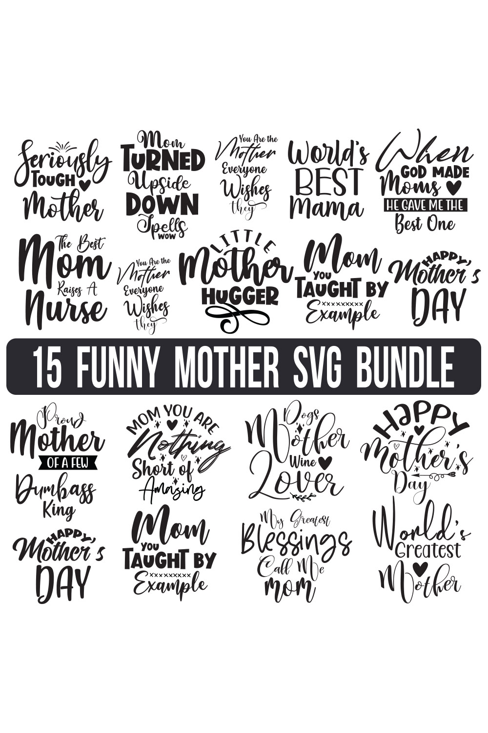 Women's Day SVG Bundle,Women's Day SVG designs,Girl power designs, SVG files,Digital downloads, Mom Bundle SVG, Mother's Day Svg, Mom Svg, pinterest preview image.