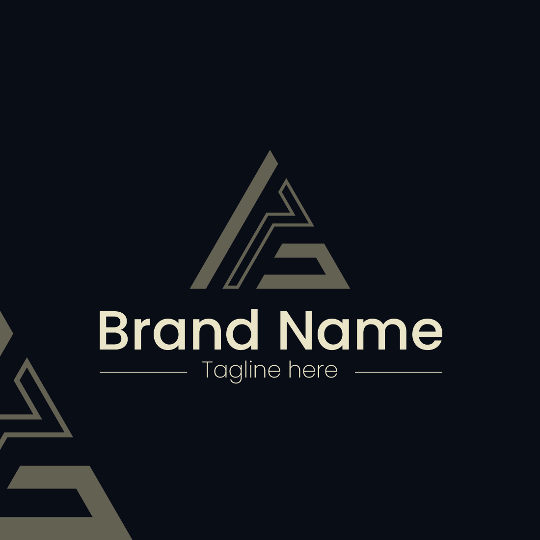 A Modern Letter Logo Design preview image.