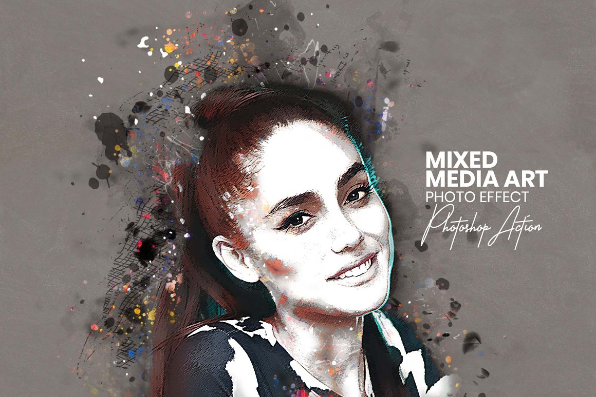 mesmerizing mixed media art photoshop actions 859