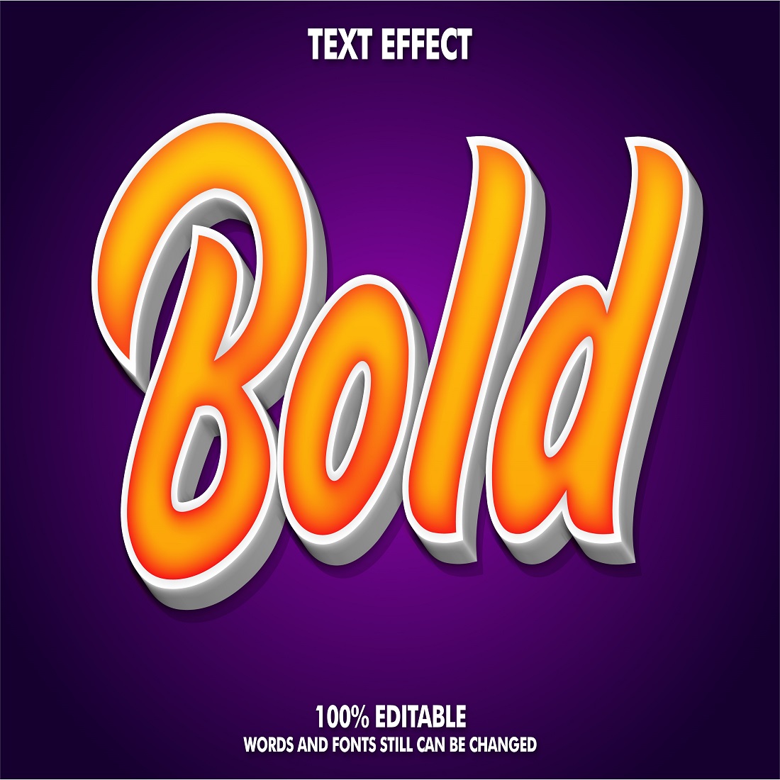 Modern text effect modern culture 3d typography template preview image.