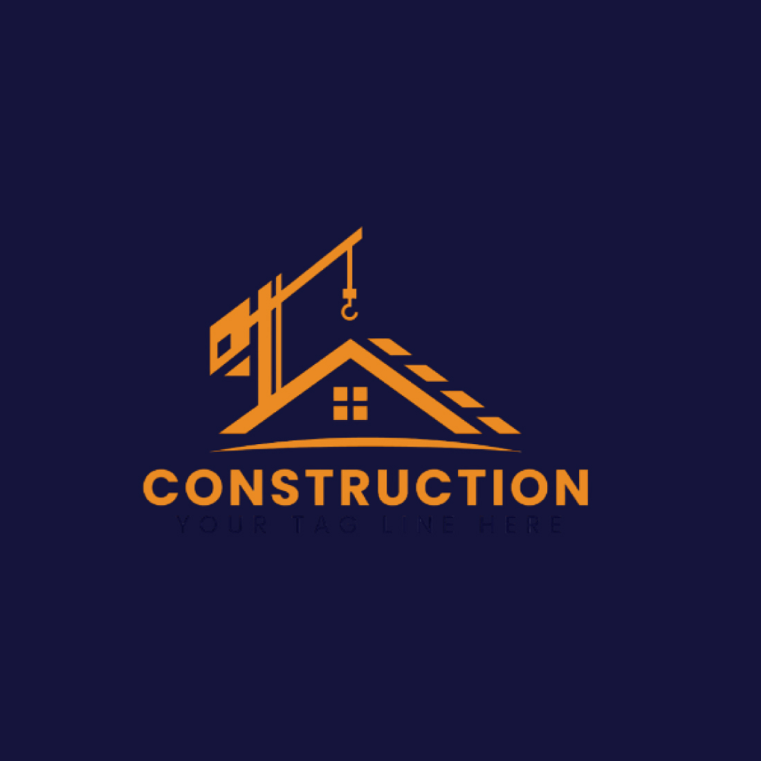 Creative Construction Logo Template cover image.