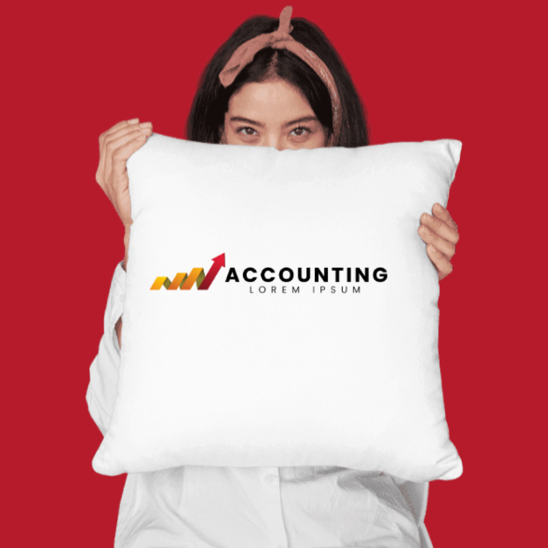 Growing Accounting & Financial Logo Template preview image.