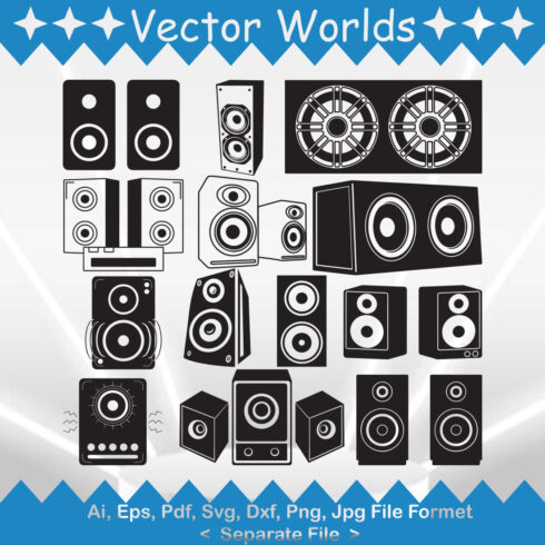 Sound Box SVG Vector Design cover image.