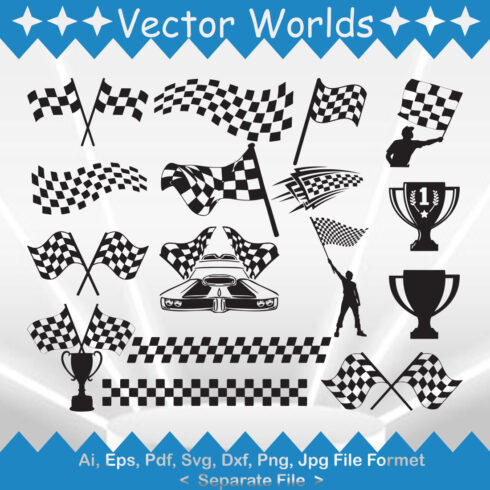 Race Flag SVG Vector Design cover image.