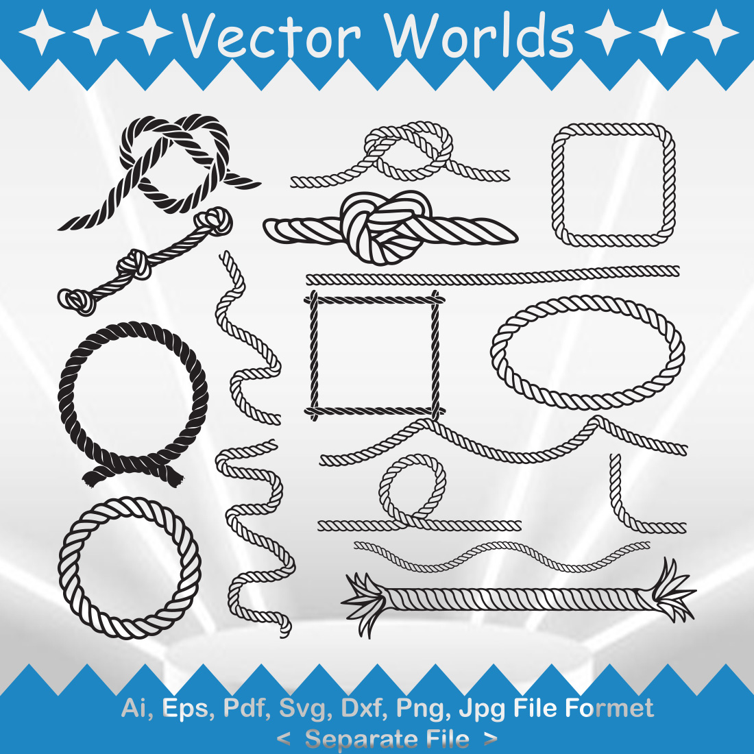 Rope SVG Vector Design cover image.