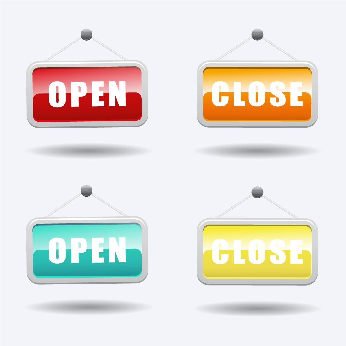 open close sign buttons 2 474
