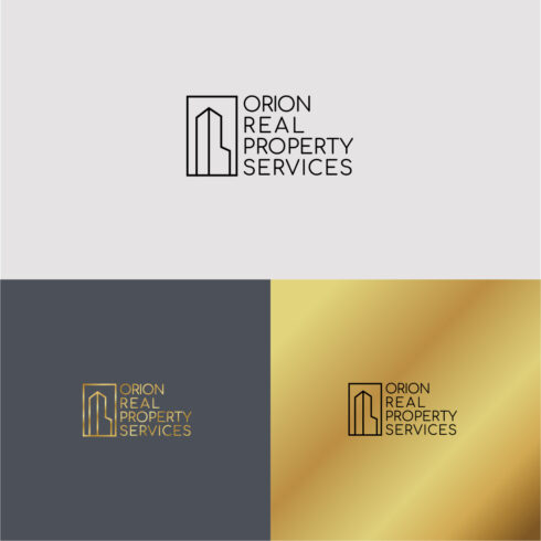 real property services logo, building logo, minimalistic logo cover image.