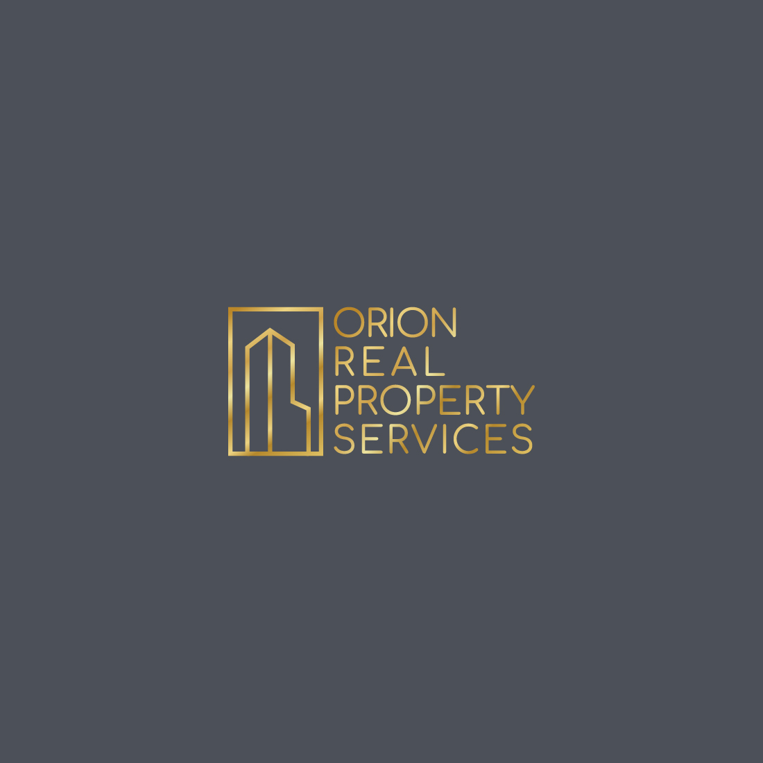 real property services logo, building logo, minimalistic logo preview image.