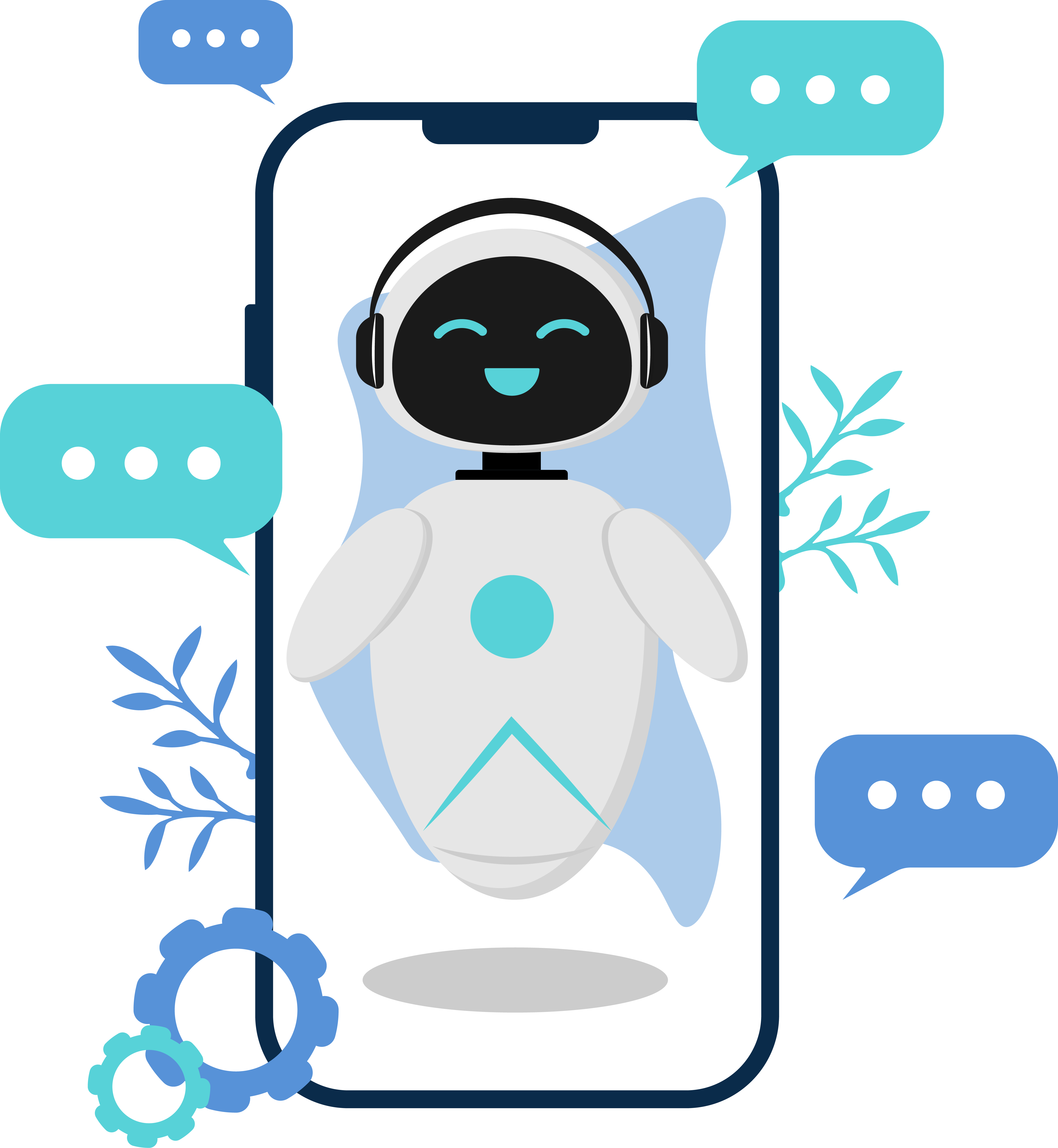 phone and chat bot 838