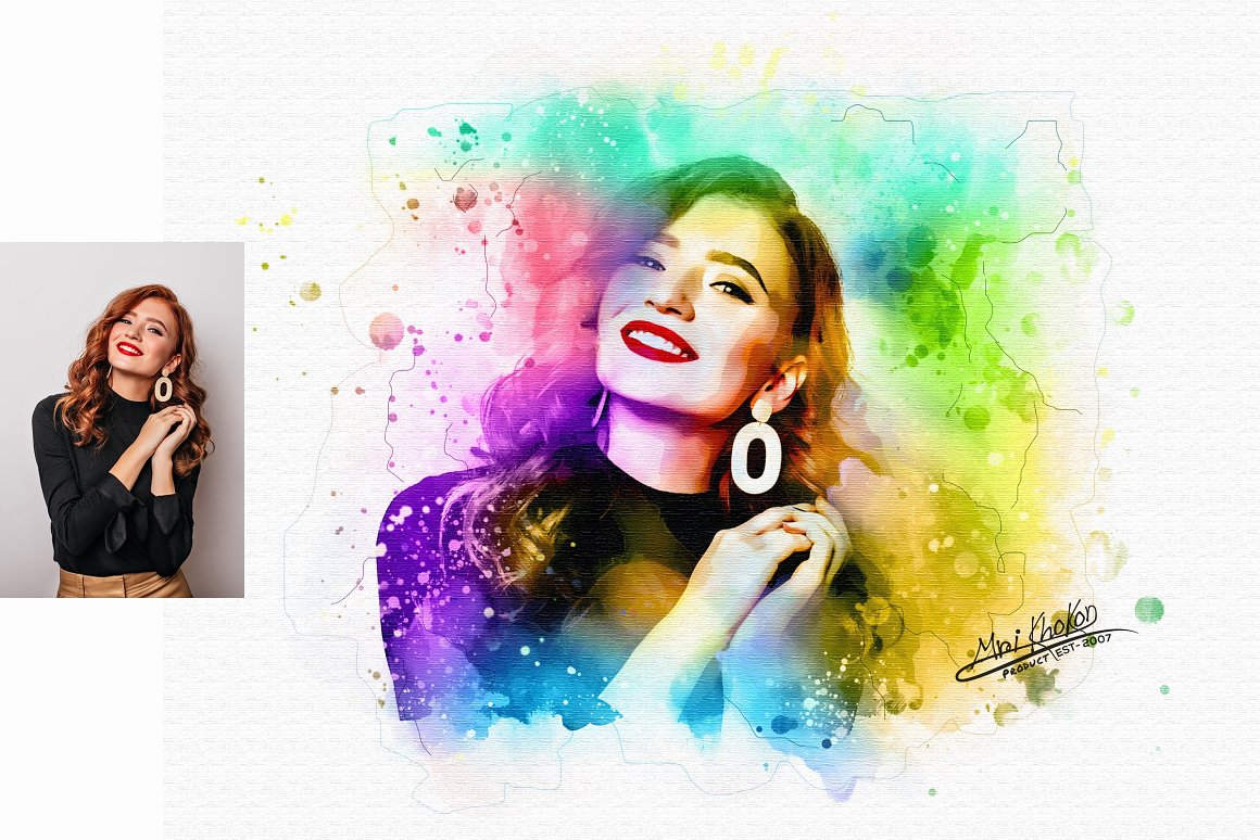 photo to watercolor painting effect 8 221