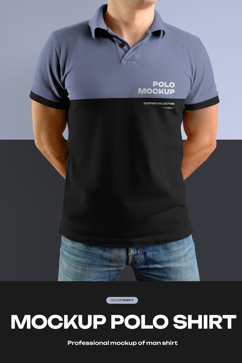 6 Mockups Polo Shirt pinterest preview image.