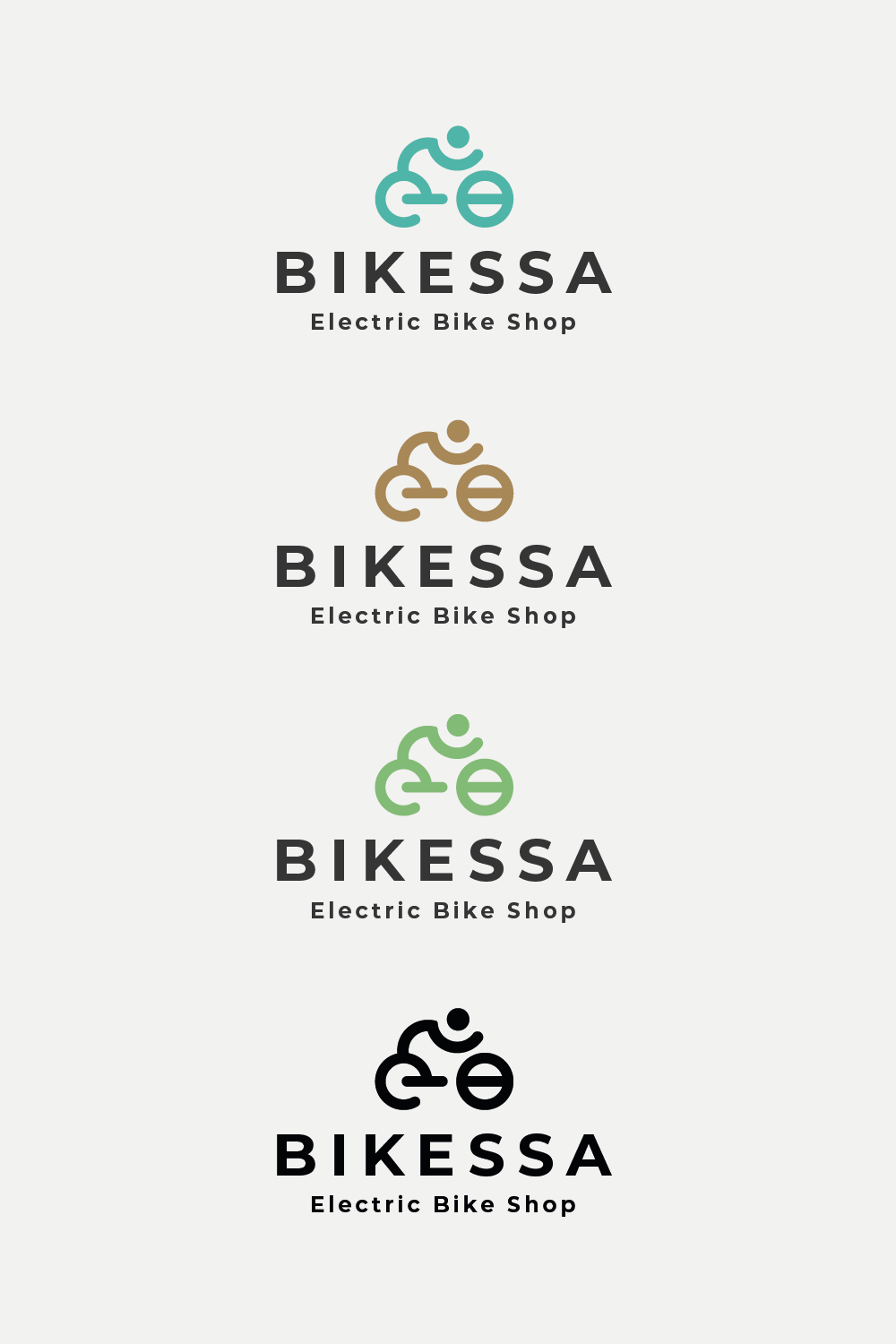 Electric Bike Shopping Logo pinterest preview image.