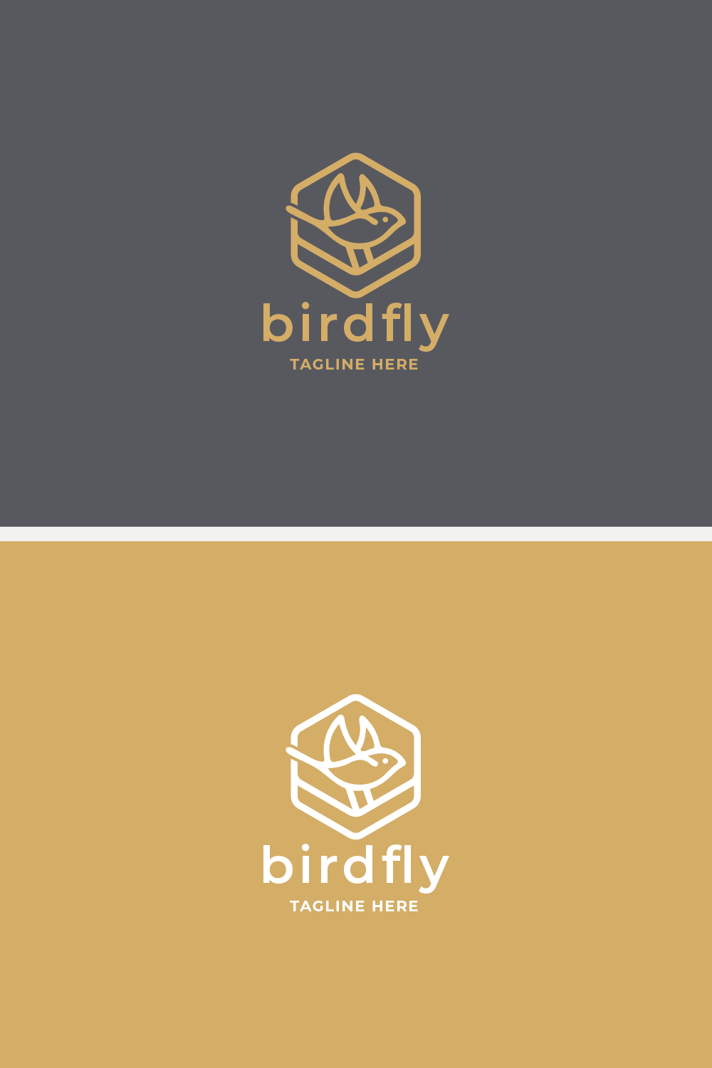 Bird Fly Logo pinterest preview image.