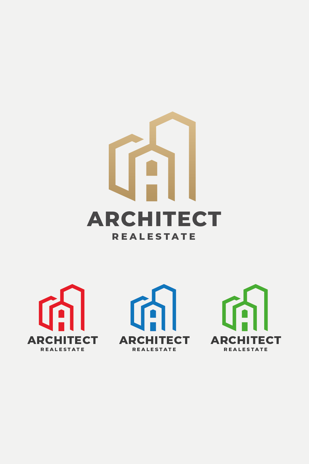 Building Architect Latter A Logo pinterest preview image.