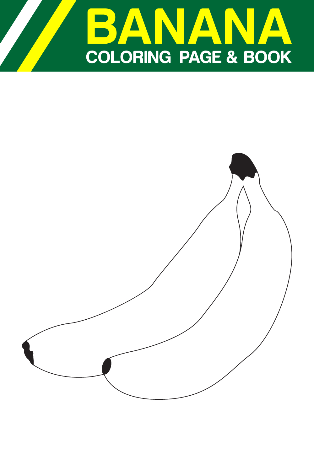 coloring page hand drawn banana line art illustration pinterest preview image.