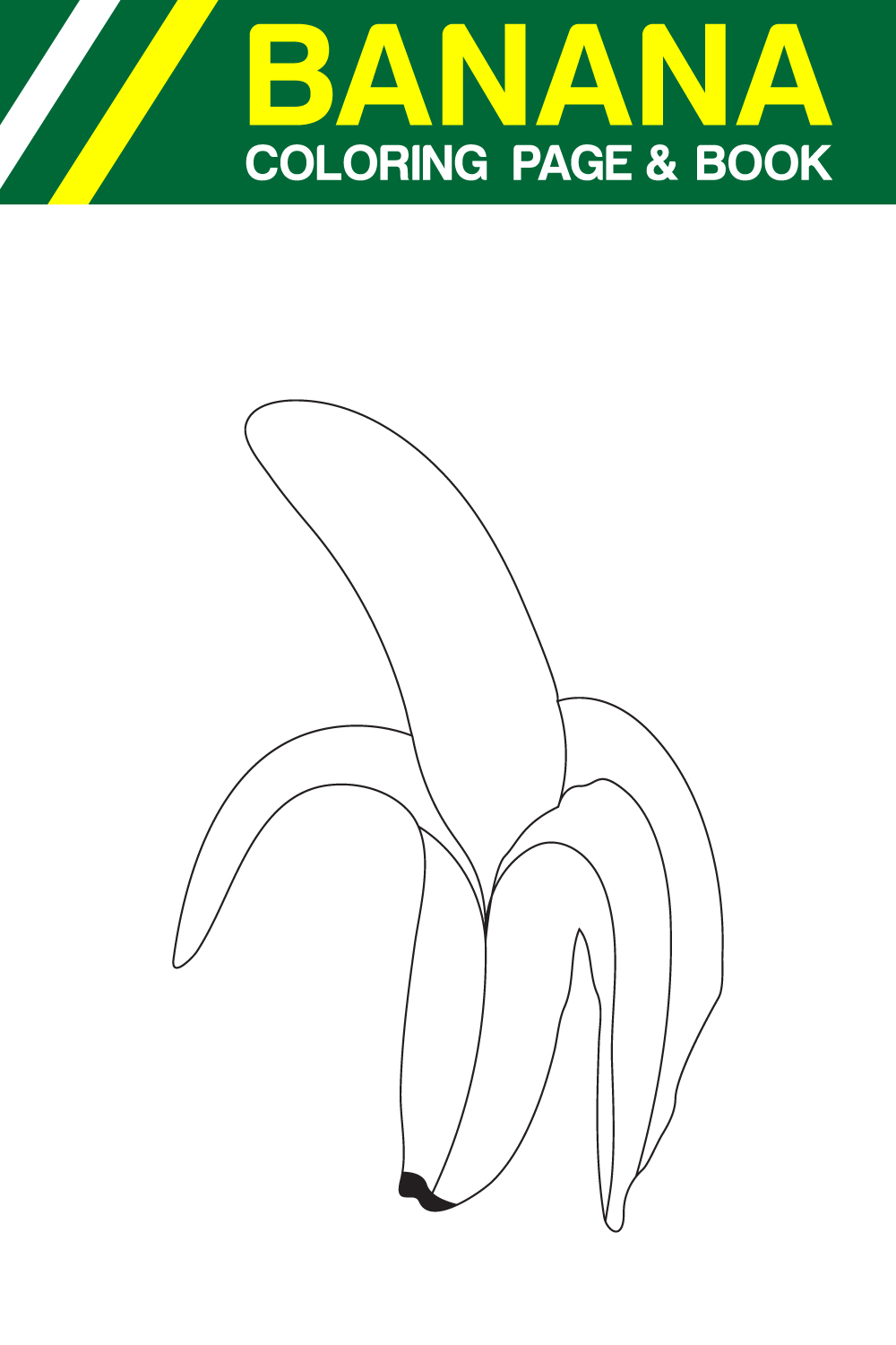 educational illustration coloring page banana fruits pinterest preview image.