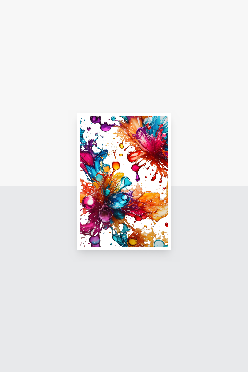 Abstract Colorful splash and stain textures pinterest preview image.