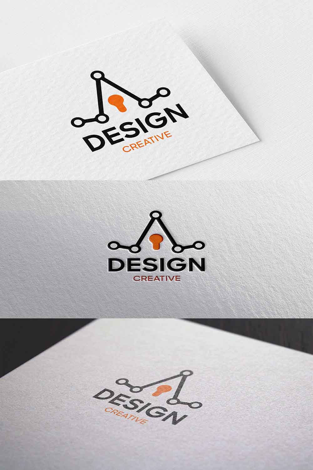 Minimalist Modern Logo Design pinterest preview image.