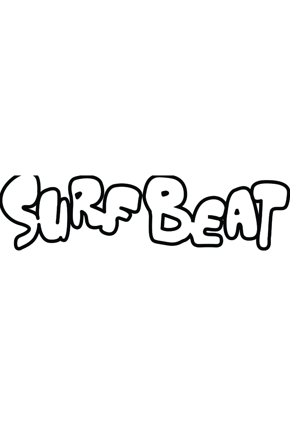 Surf Beat T Shirt pinterest preview image.