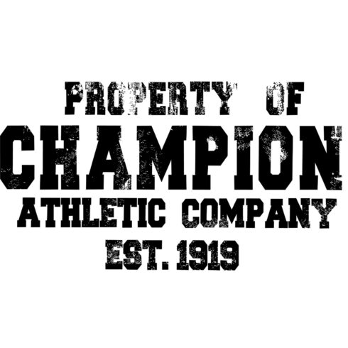 Property of Champion T Shirt cover image.