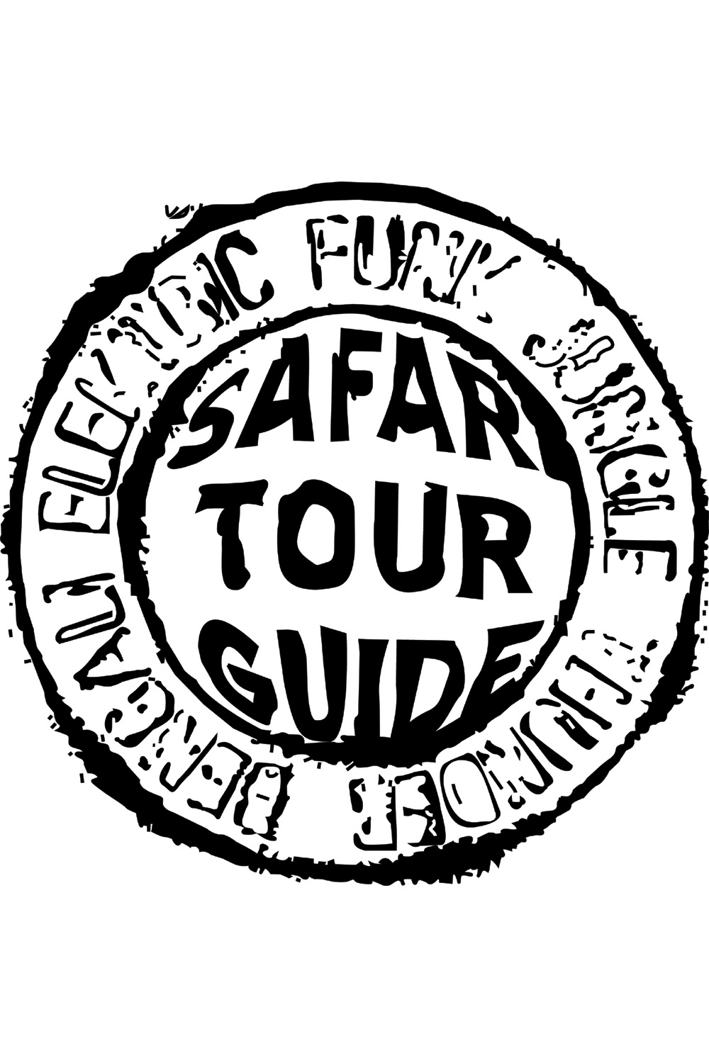 Safari Tour Guide T Shirt pinterest preview image.
