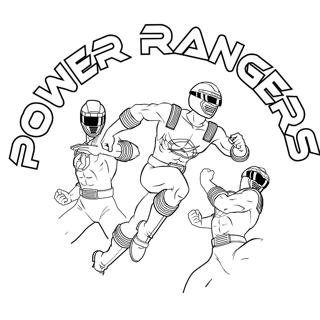 Power Rangers T Shirt preview image.